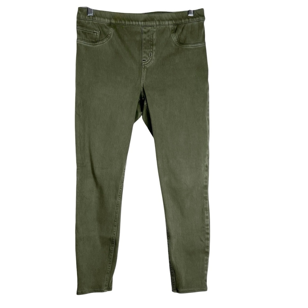 SPANX Olive Green Pull on Skinny Jeans Size Large